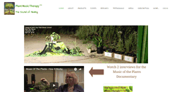 Desktop Screenshot of plantmusictherapy.com